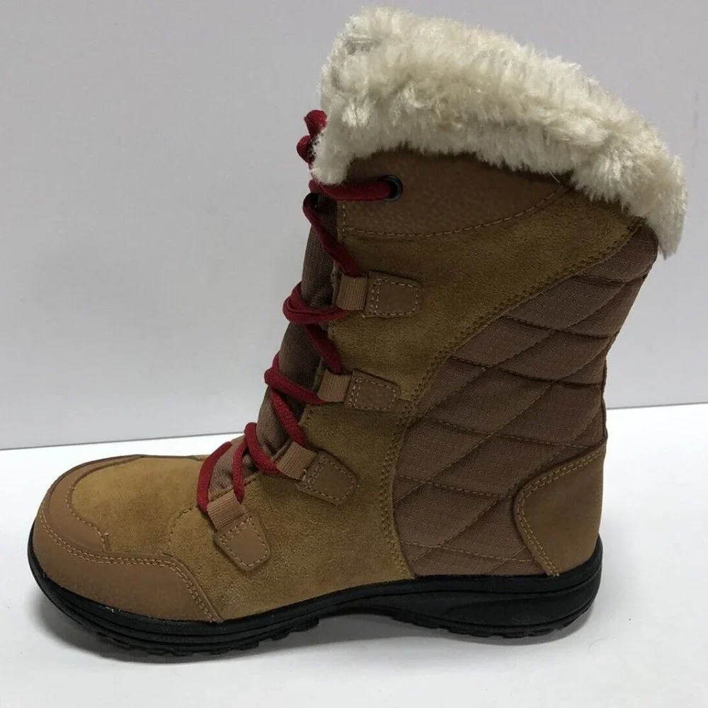 Columbia Women's Ice Maiden II, Waterproof Winter Snow Boots Brown, Size 6 M